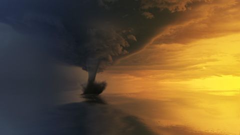 La enorme tromba marina causó terror entre los residentes de Destin, Florida.