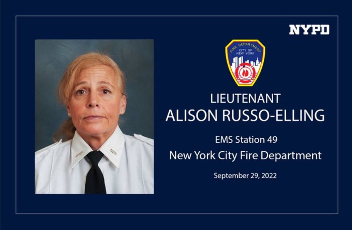 Lt. Alison Russo-Elling tenía 61 años.