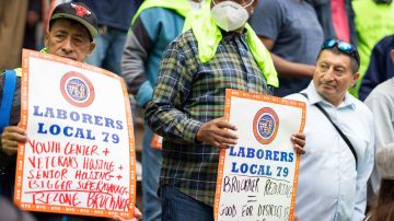 Grupos sindicales apoyaron este jueves el proyecto habitacional en el condado de la Salsa.