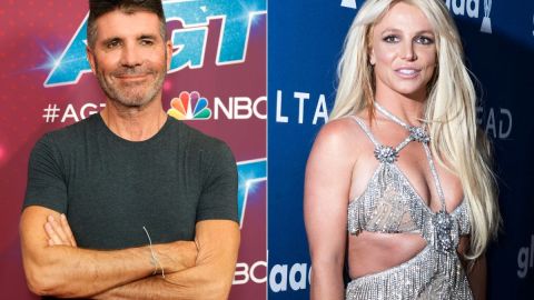 Simon Cowell y Britney Spears.