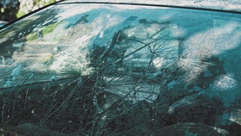 Auto destrozado