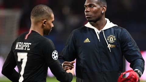 Kylian Mbappé y Paul Pogba