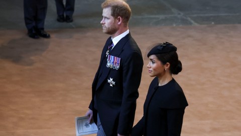 Meghan Markle, la duquesa de Sussex junto al príncipe Harry.