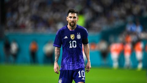 Lionel Messi durante un encuentro de la selección Argentina ante su similar de Honduras.