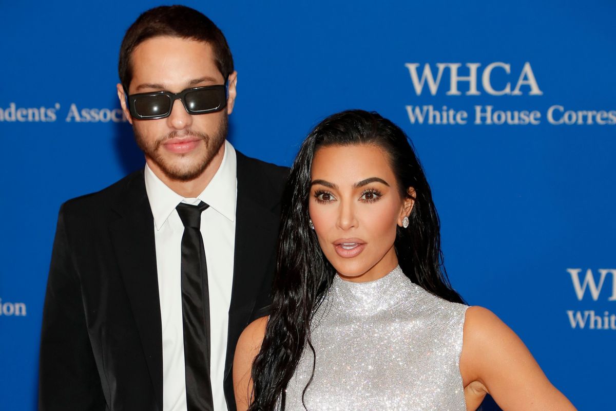 Pete Davidson and Kim Kardashian.