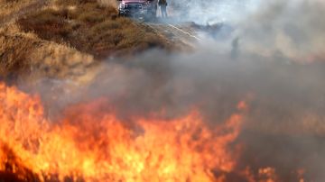 Route Fire Burns In Southern California