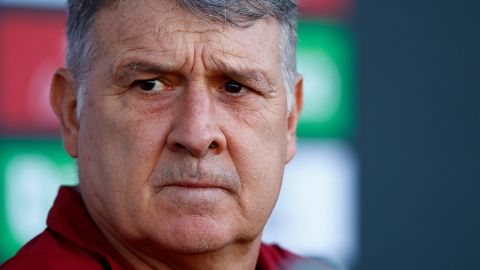 Tata Martino durante la rueda de prensa de este martes como presentación a los amistosos ante Perú y Colombia.