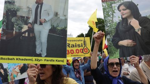 Protest Against Iran Over Death Of Mahsa Amini Held In Front Of White House