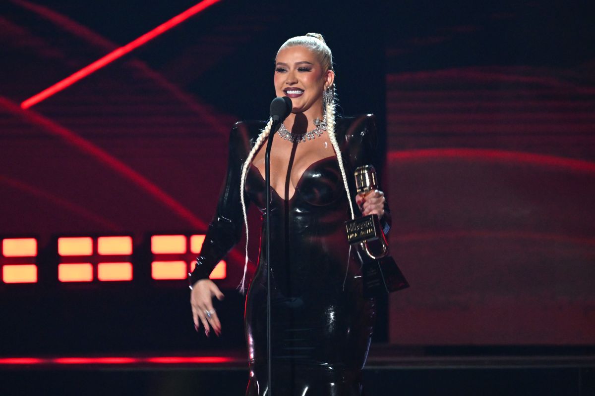 Christina Aguilera recibió el premio 'Espiritu de la Esperanza' en los Premios Billboard a la Música Latina. 