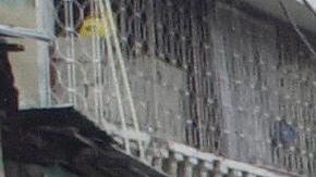 people walk to an open market in the rai