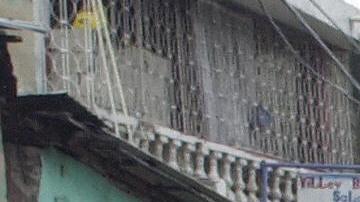 people walk to an open market in the rai