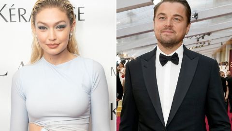 Gigi Hadid y Leonardo DiCaprio.