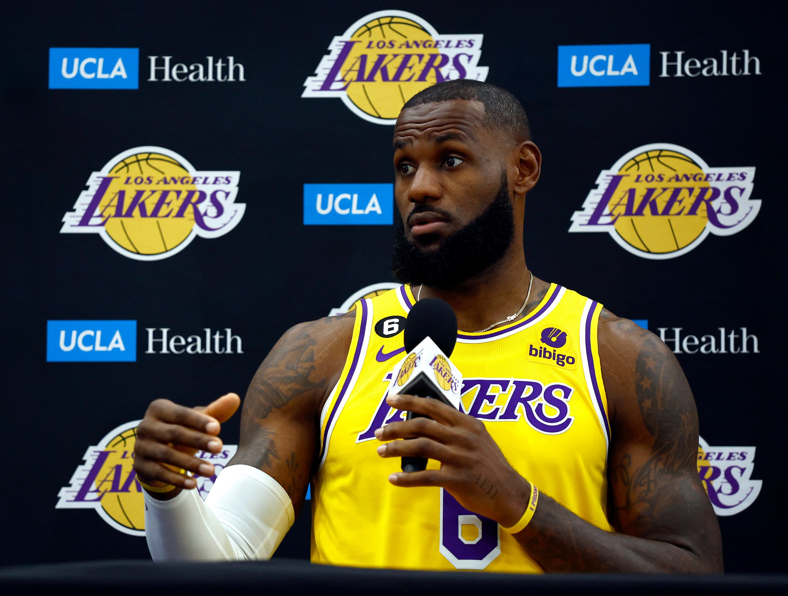 LOS ANGELES LAKERS. @bibigousa, #LakersMediaDay