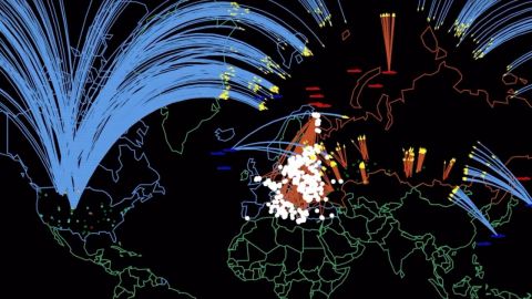 Así sería una supuesta guerra nuclear mundial.