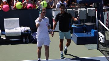 Extrema felicidad la de Escobar y Behar tras lograr su pase a la tercera ronda del US Open.