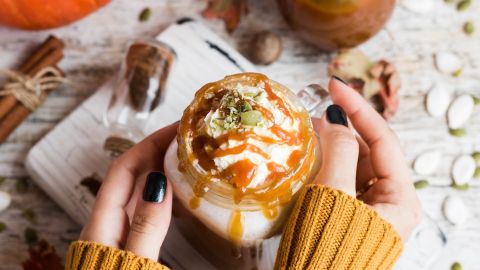 Spicy pumpkin latte