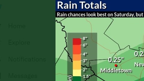 Pronóstico de lluvia hoy en NY.