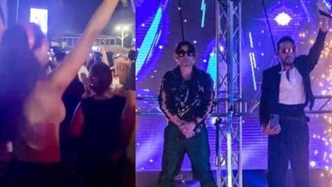 Una fan de Servando y Florentino se quitó el sostén en pleno concierto