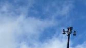 El alcalde de Cayey, Rolando Ortiz, encabezó la marcha contra LUMA Energy.