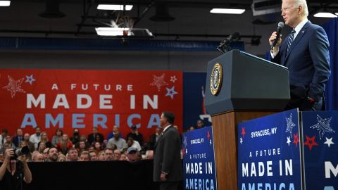 El presidente Joe Biden viajó a la ciudad de Syracuse, al norte de Nueva York.