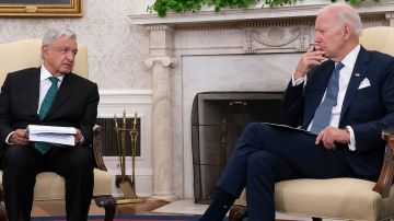 President Biden Meets With Mexican President Obrador In The Oval Office