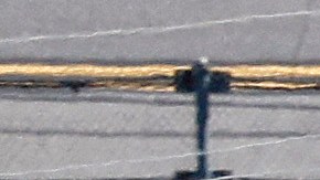 El automóvil de Anderson encendido en llamas durante la NASCAR Camping World Truck.