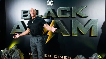 Dwayne Johnson en el estreno de "Black Adam" en Madrid.
