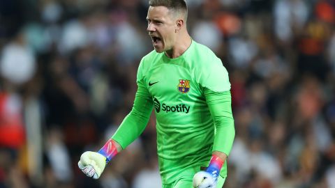 Ter Stegen logró detener los 2 remates al arco del Valencia CF el pasado sábado