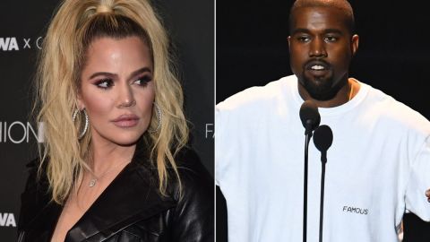 Khloé Kardashian y Kanye West.