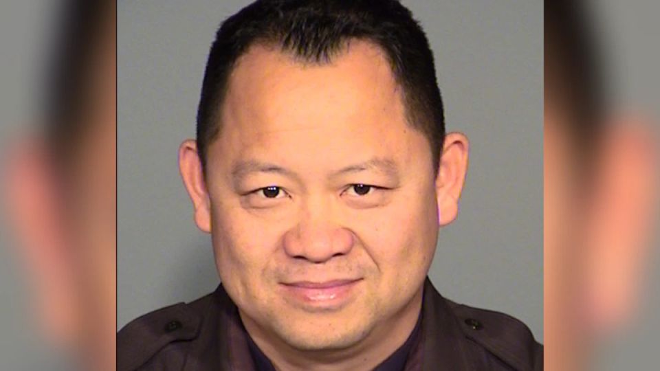 A Las Vegas officer died after being struck by one of 18 rounds fired by a suspect with an AK-47.