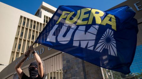 Protesta contra LUMA en Puerto Rico