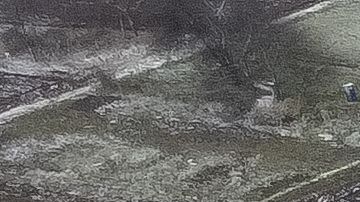 Vista aérea del lugar exacto en donde cayó el supuesto misil ucraniano S-300 en Przewodów.