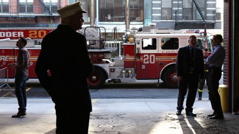 New York City Fire Fighters Commemorate 10th Anniversary Of Sept. 11th Attacks