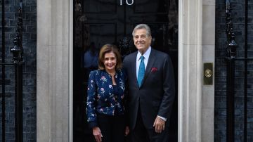 British PM Welcomes US House Speaker Nancy Pelosi To Downing Street