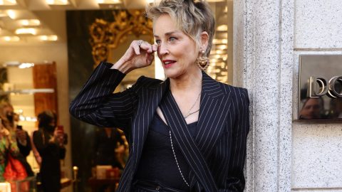 La actriz Sharon Stone.