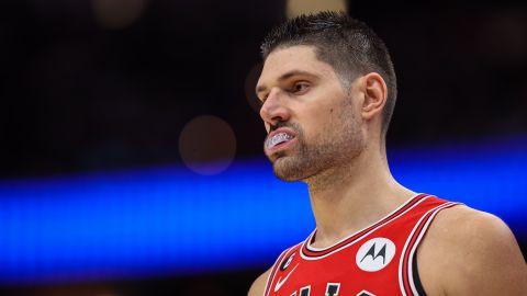 Nikola Vucevic durante un encuentro ante Washington Wizards.