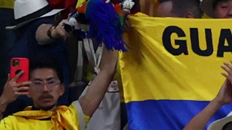 La afición de Ecuador le dio color al primer encuentro de Qatar 2022.