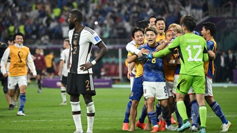 Con Antonio Rüdiger en la cancha, Alemania no pudo detener los ataques nipones.