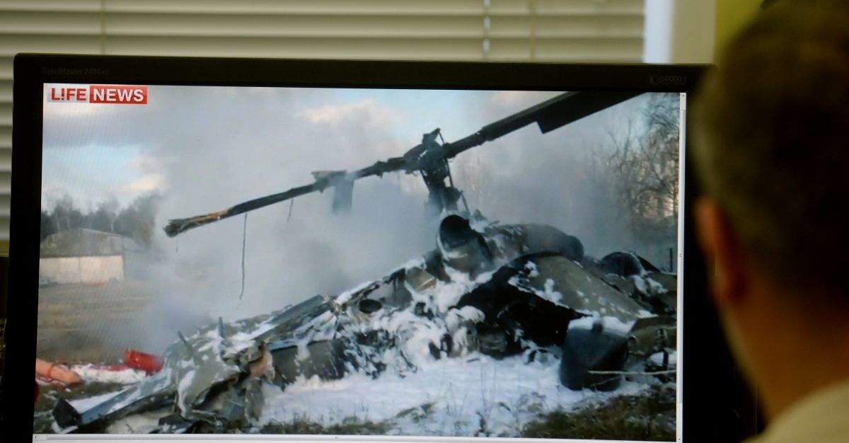 Dos helicópteros rusos Kamov Ka-52 conocidos como "Alligator" fueron derribado.