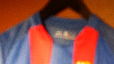 Ronaldinho durante una inauguración de una tienda del FC Barcelona.