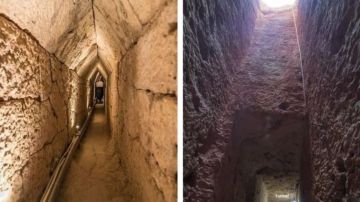El túnel fue descubierto cerca del templo Taposiris Magna, al oeste de Alejandría en Egipto.