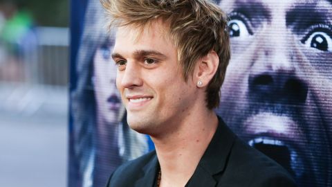 Aaron Carter en la premiere de 2014 de la cinta 'A Haunted House 2'.