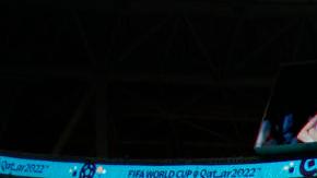 Los aficionados argentinos coparon la tribuna del estadio.