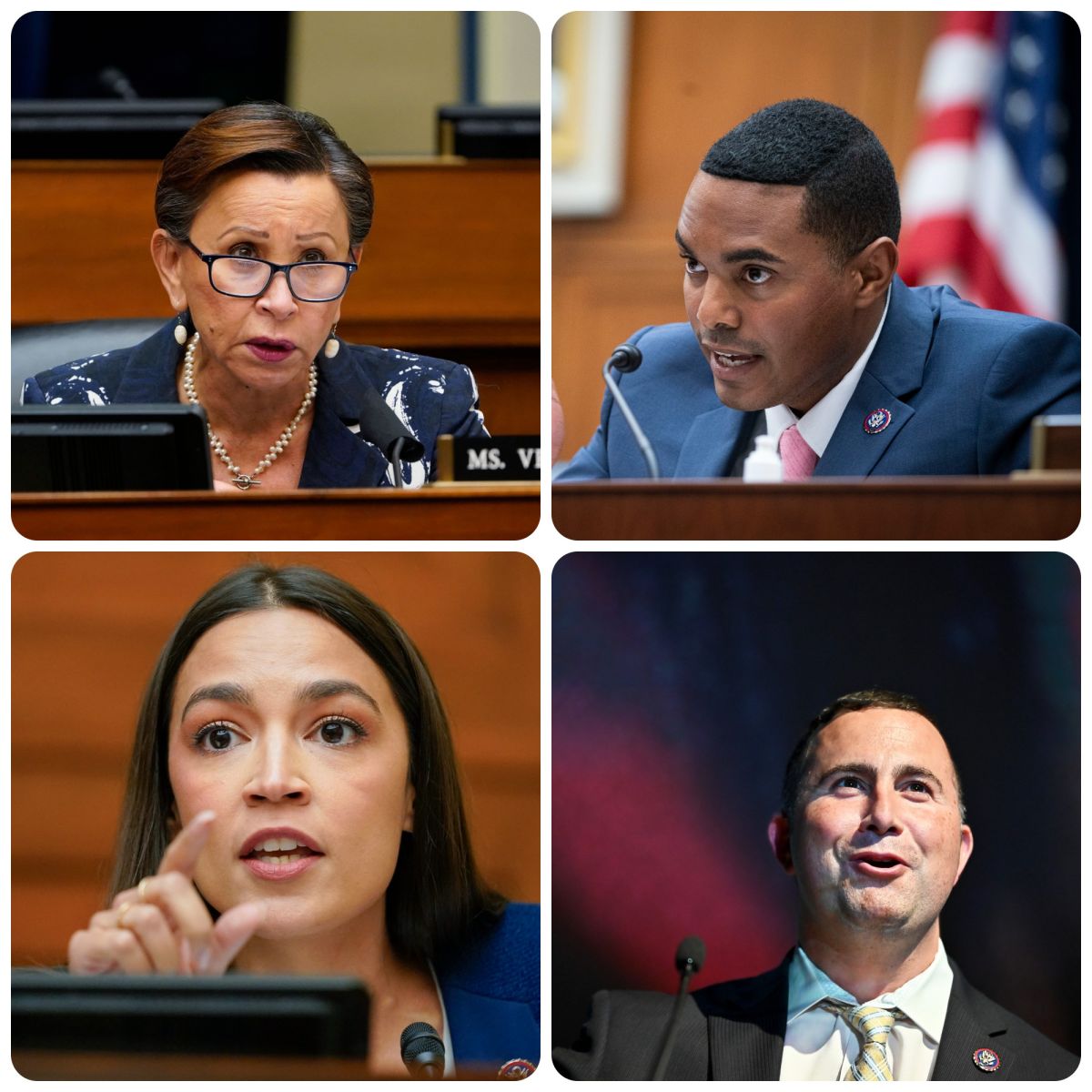 Nydia Velázquez, Ritchie Torres, Alexandria Ocasio-Cortez y Darren Soto son los cuatro representantes de origen boricua en el Congreso de EE.UU. que revalidaron este martes a sus posiciones.