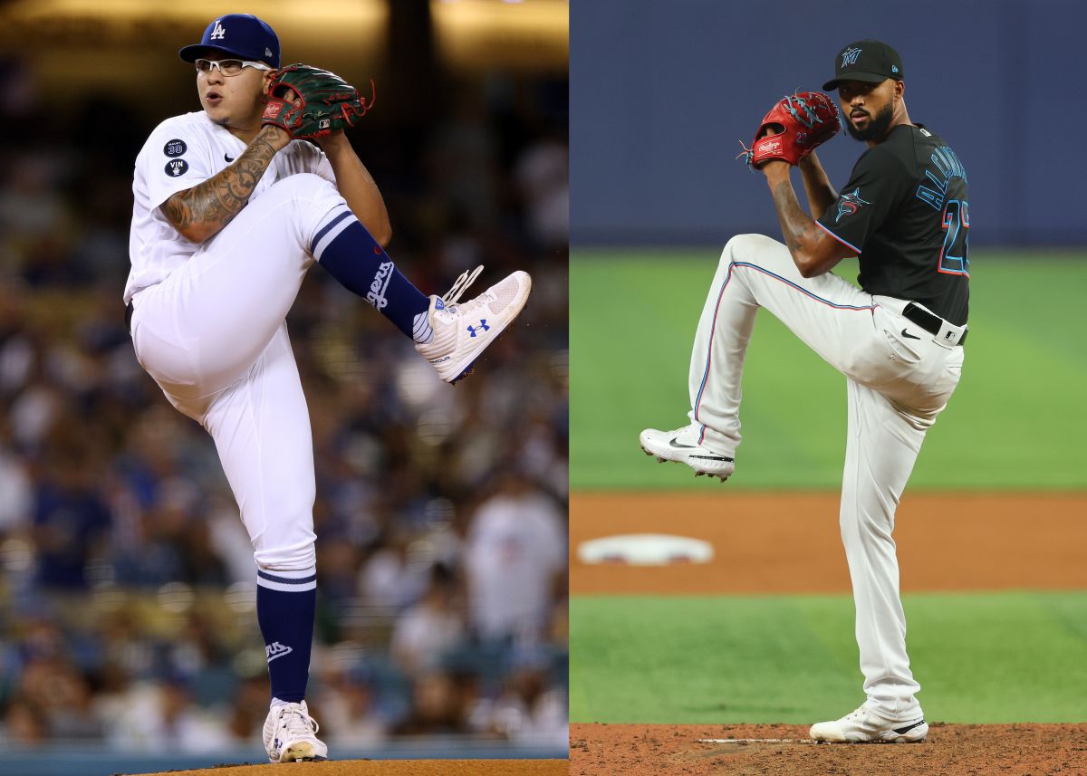 Julio Urías (L) y Sandy Alcántara (R) representarán a los brazos hispanos en MLB.