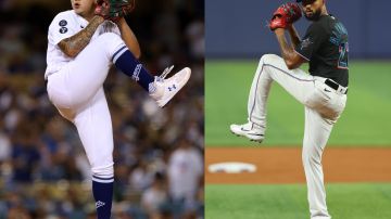 Julio Urías (L) y Sandy Alcántara (R) representarán a los brazos hispanos en MLB.