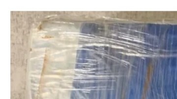 Cocaína empaquetada con foto de Joe Biden.