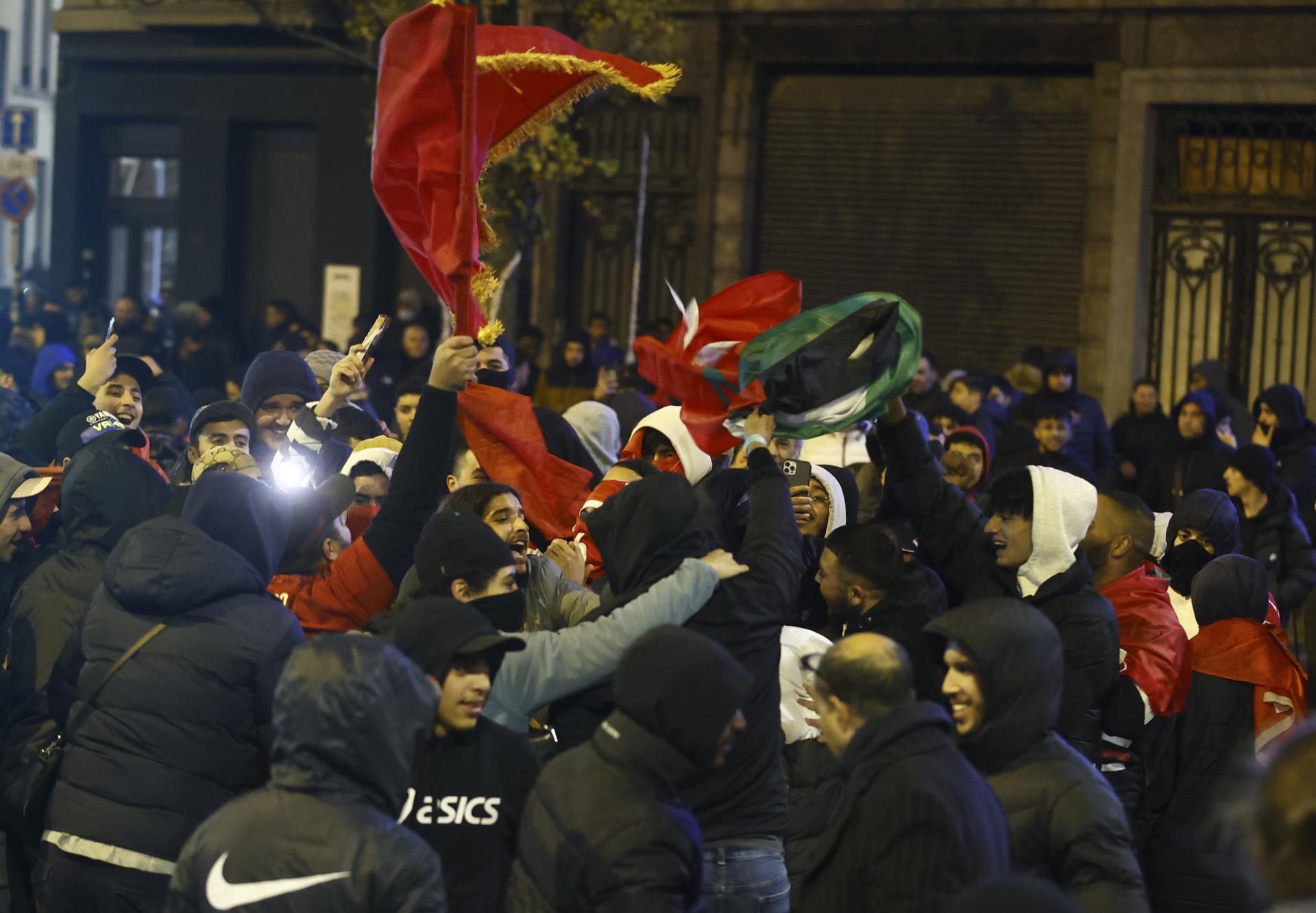 18 arrested for riots in Brussels during the celebrations for Morocco’s pass to the round of 16 of the Qatar 2022 World Cup