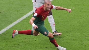 Pepe anotó el segundo gol de la selección de Portugal ante Suiza al minuto 33'.
