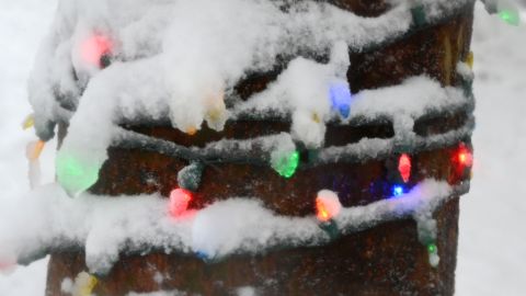 Tormenta de nieve en Navidad